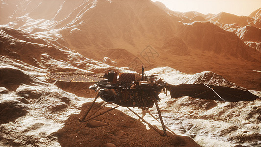 洞察火星探索红色星球的表面这张图片的元素由美国宇航局提供洞察火星探索红色星球的表面图片