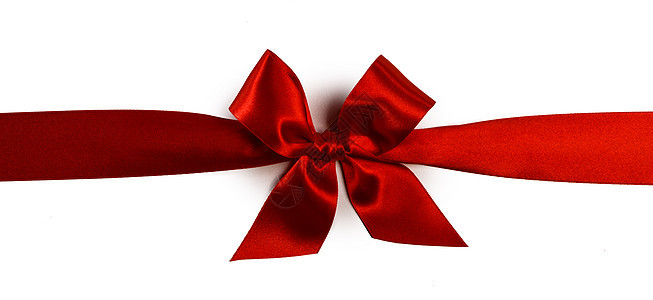 红色礼品弓隔离白色背景上红色礼物蝴蝶结白色上图片