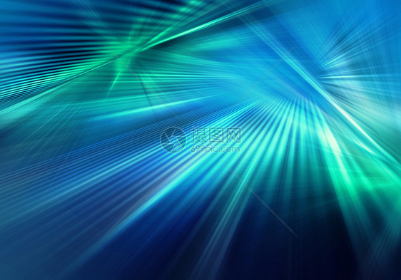 直线光谱同方向运动的光的抽象几何背景抽象的彩色背景,光直的蓝光绿光同的方向交叉图片