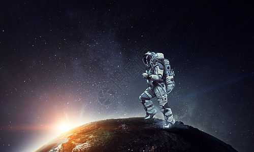 太空宇航员地球上运行这幅图像的元素由美国宇航局提供探索外层图片