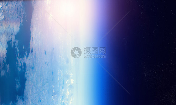 来自太空的地球出所有的美丽这幅图像的元素由美国宇航局提供的们独特的宇宙图片