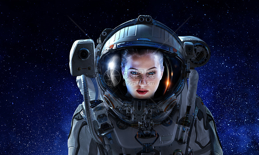 黑暗星空背景下女宇航员的肖像穿着太空服的有魅力的女人高清图片下载 正版图片 摄图网 黑暗星空背景下女宇航员的肖像穿着太空服的有魅力的女人高清图片下载 正版图片 摄图网