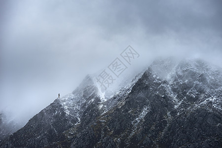 惊人的细节景观图像的雪帽笔YrOle文山雪冬风暴图片