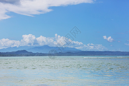 美丽的热带太平洋海岸哥斯达黎加图片