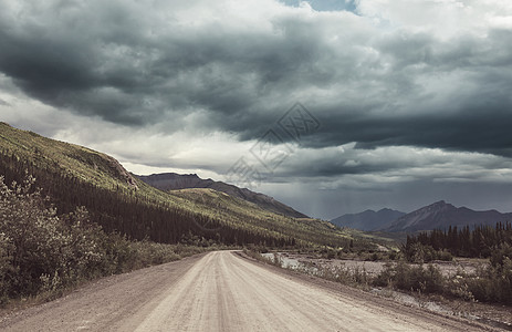 阿拉斯加风景优美的公路,美国图片