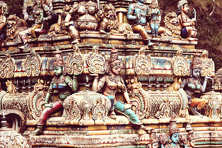 斯里兰卡古代印度教神雕塑图片