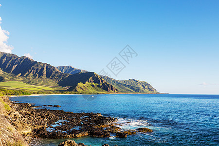 夏威夷瓦胡岛美丽的风景图片