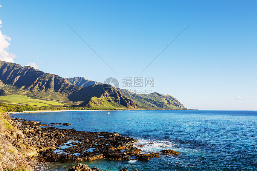 夏威夷瓦胡岛美丽的风景图片