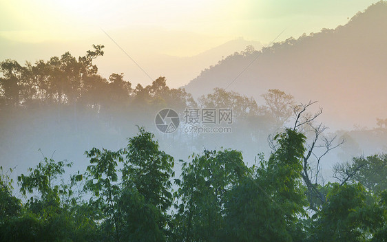 泰国北部的乡村景观图片