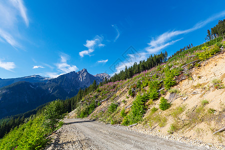 夏季加大落基山脉风景如画的山景图片