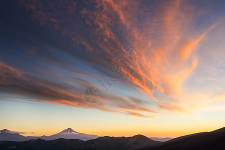 南美洲智利美丽的火山景观图片