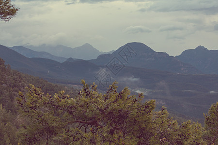 土耳其山脉美丽的自然景观荔枝路徒步旅行者中很有名图片