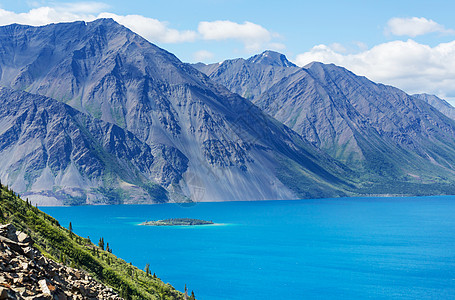 夏季加大落基山脉风景如画的山景背景图片