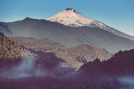 南美洲智利美丽的火山景观图片