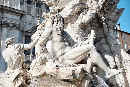 意大利罗马纳沃纳广场的喷泉图片