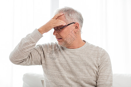 老人头菌保健,压力,老人人的老人家里头痛老人家头痛背景