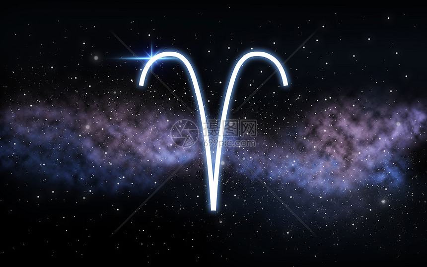 占星术占星术白羊座星座黑暗的夜空与恒星星系背景白羊座星座夜空星系