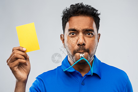 足球印度裁判口哨出示黄牌图片