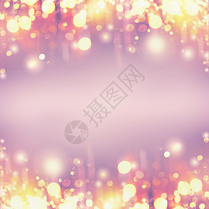 节日黄金假日博凯粉彩紫色背景,框架与图片