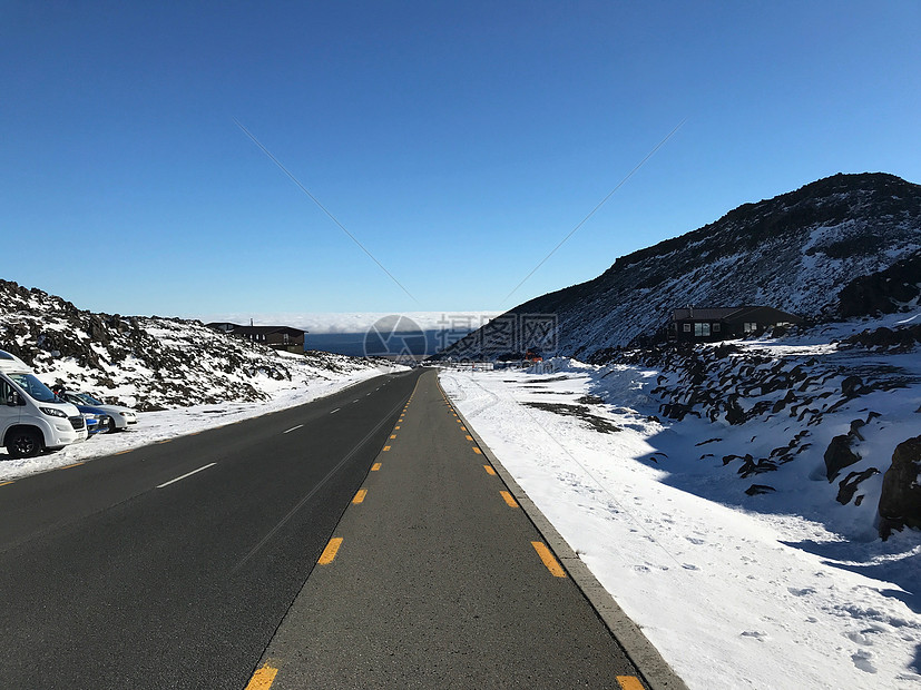 高寒公路鲁阿佩胡山,新西兰的北岛图片