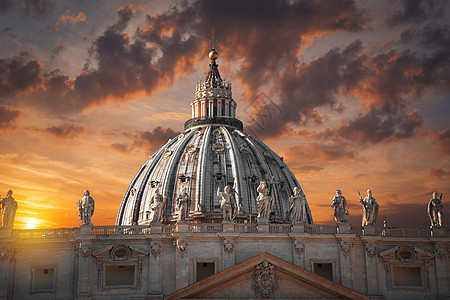 梵蒂冈彼得教堂高清图片