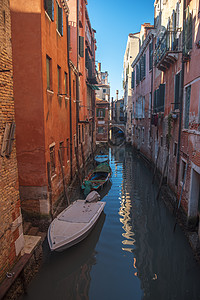 威尼斯市的水道意大利背景