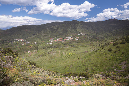 西牙金丝雀热带岛屿特内里费的山地景观图片