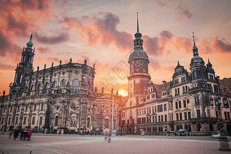 德累斯顿德国重建的老城的建筑图片