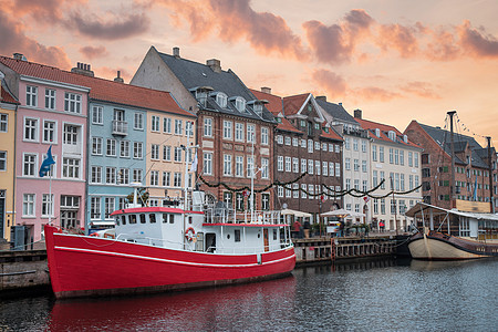 纽哈文哥本哈根的老港丹麦图片