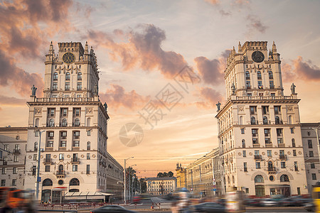 城市的明斯克门白俄罗斯共国图片