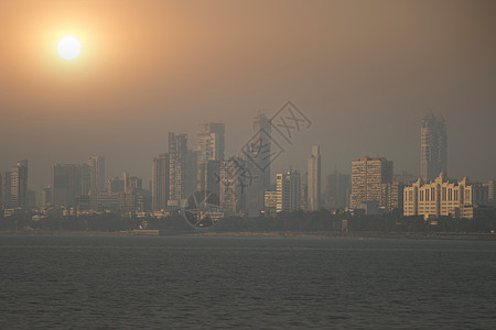 海运孟买码头孟买它个新月形印度图片