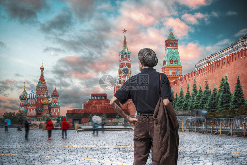 莫斯科红色广场上的人俄罗斯图片