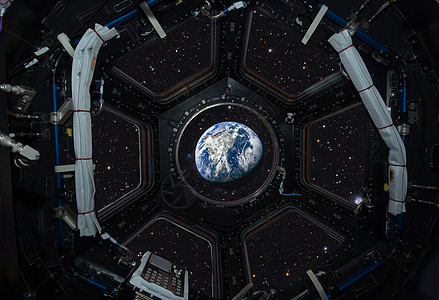 航天飞机国际站太空看地球图像元素由美国宇航局提供背景