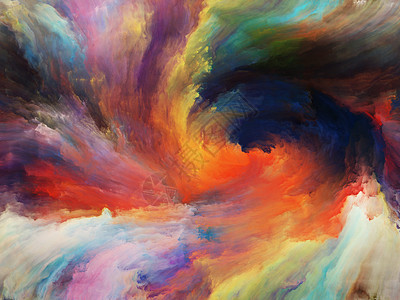 涡旋扭漩涡系列画布上艺术创造力想象力的颜色运动的安排图片