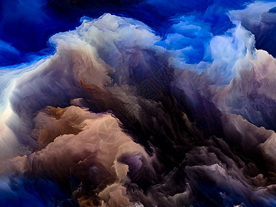 可能的云可能的星球系列背景充满活力的色调梯度的作品艺术,创意图片