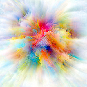 色彩情感系列视觉上吸引力的背景,由颜色爆炸制成,适合于想象创意艺术的布局背景图片