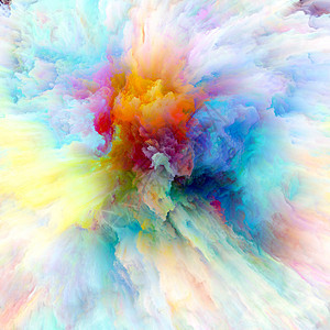 色彩情感系列色彩爆炸想象力创造力艺术等方的安排图片