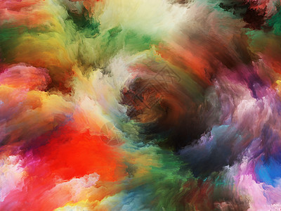 涡旋扭漩涡系列画布上的色彩运动的构图,艺术创造力想象力图片