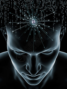 关于信息数字计算机们生活中的作用的说明虚拟思维系列图片