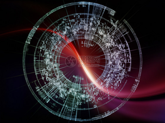 数字系列技术由数字网格灯成的,与技术科学计算机信息世界关的项目的背景图片