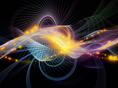 系列技术波浪网格灯光的背景,以补充您技术科学计算机信息世界方的图片