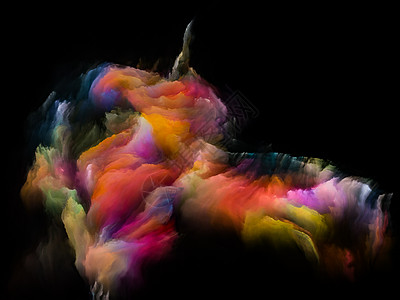 着色系列三维杂色多云编队艺术想象力创造力教育的抽象图片