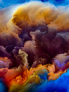 彩色梦想可能的星球系列艺术创意项目的充满活力的色调梯度的成图片