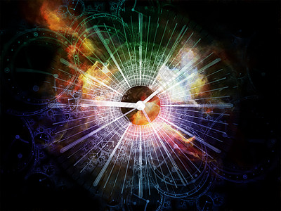 太空钟时间序列的孔科学教育现代技术的时钟刻度盘抽象元素的背景图片