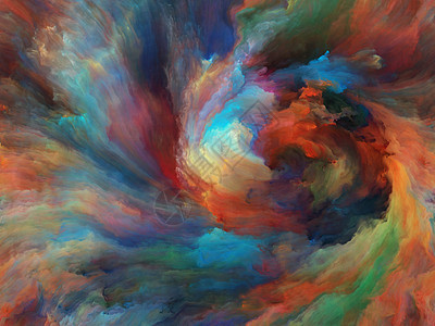 涡旋扭漩涡系列画布上的色彩运动的抽象构图,适用于与艺术创造力想象力关的项目图片