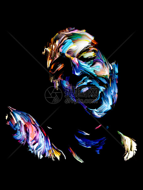 内部油漆系列色彩姿态黑色抽象的艺术创意