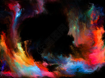 彩色流动系列数字涂料的成适合音乐创造力想象力艺术项目的背景图片