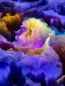 颜色抽象可能的星球系列充满活力的色彩流动艺术创造力梯度的相互作用图片