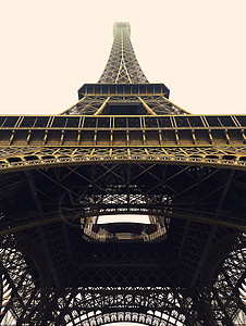 法国巴黎埃菲尔铁塔的肖像画图片