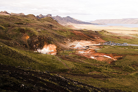 冰岛的温泉景观图片